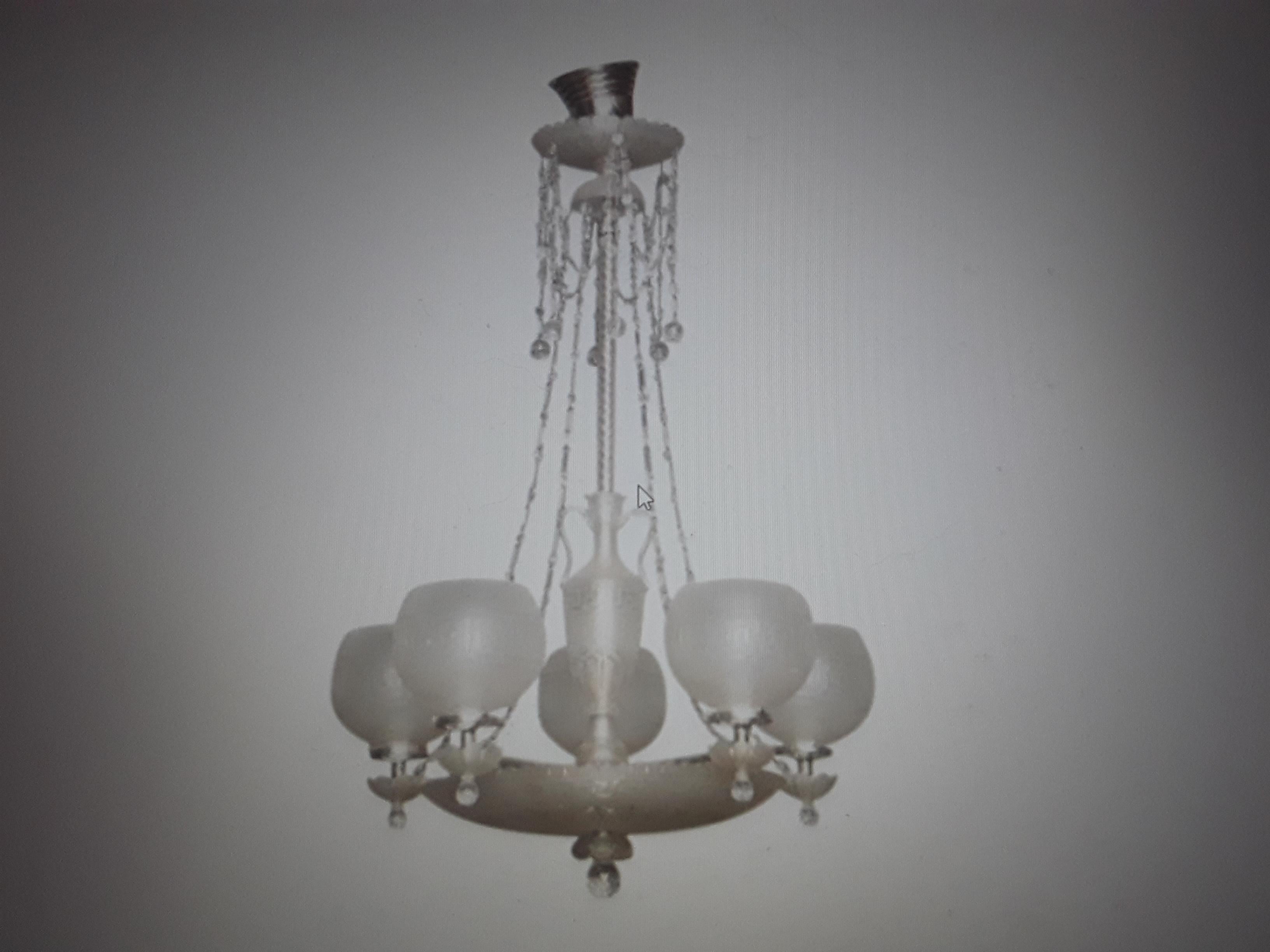 19thc British Signed & Documented F&C Osler Cut Glass Gas to Electric Chandelier For Sale 7