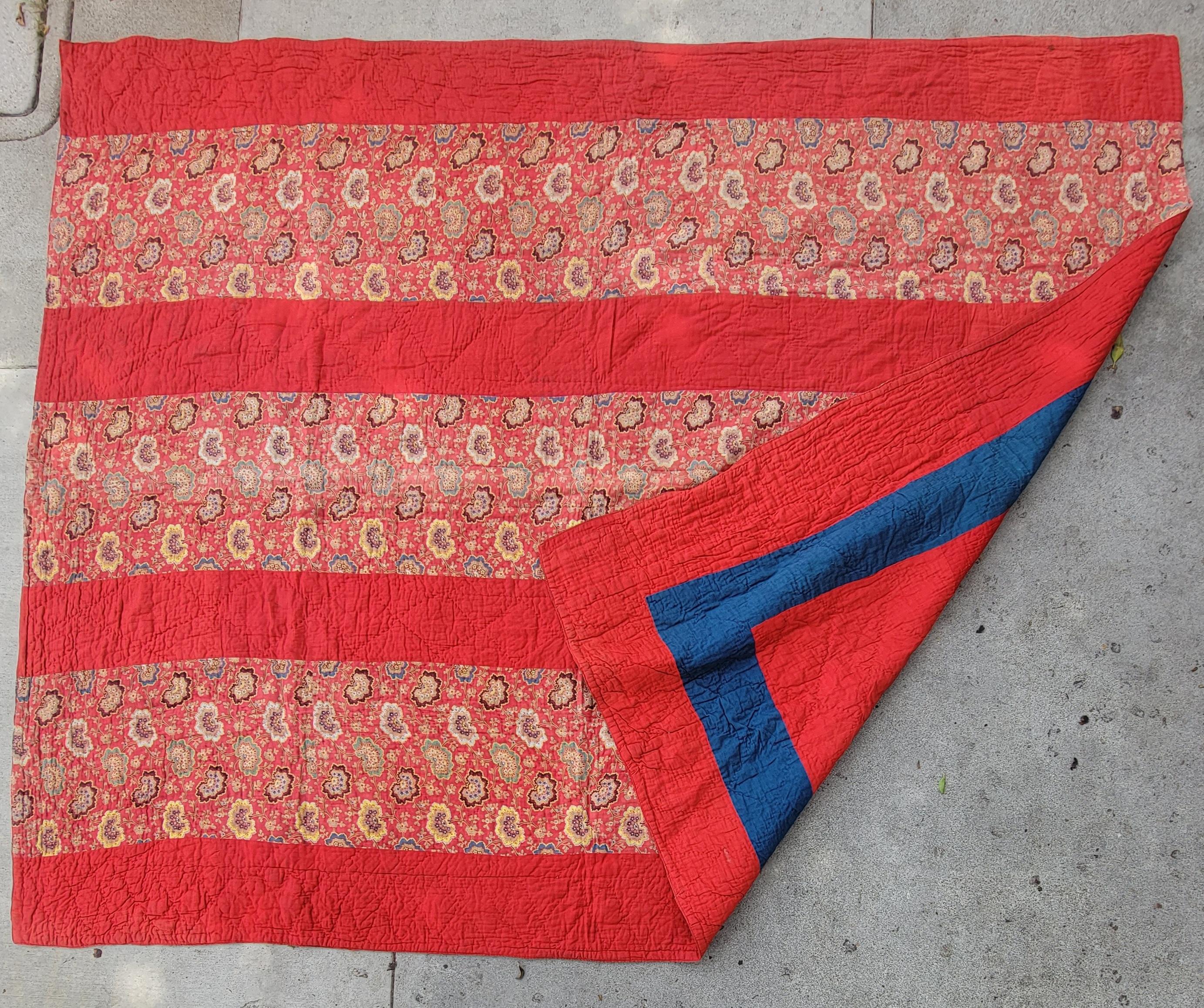 19Thc British Wool Flag Quilt 4