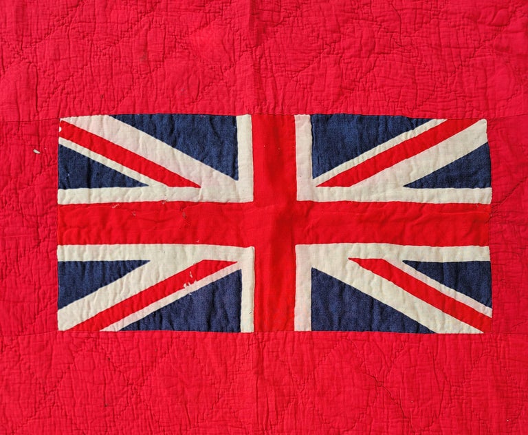 19Thc British Wool Flag Quilt For Sale at 1stDibs