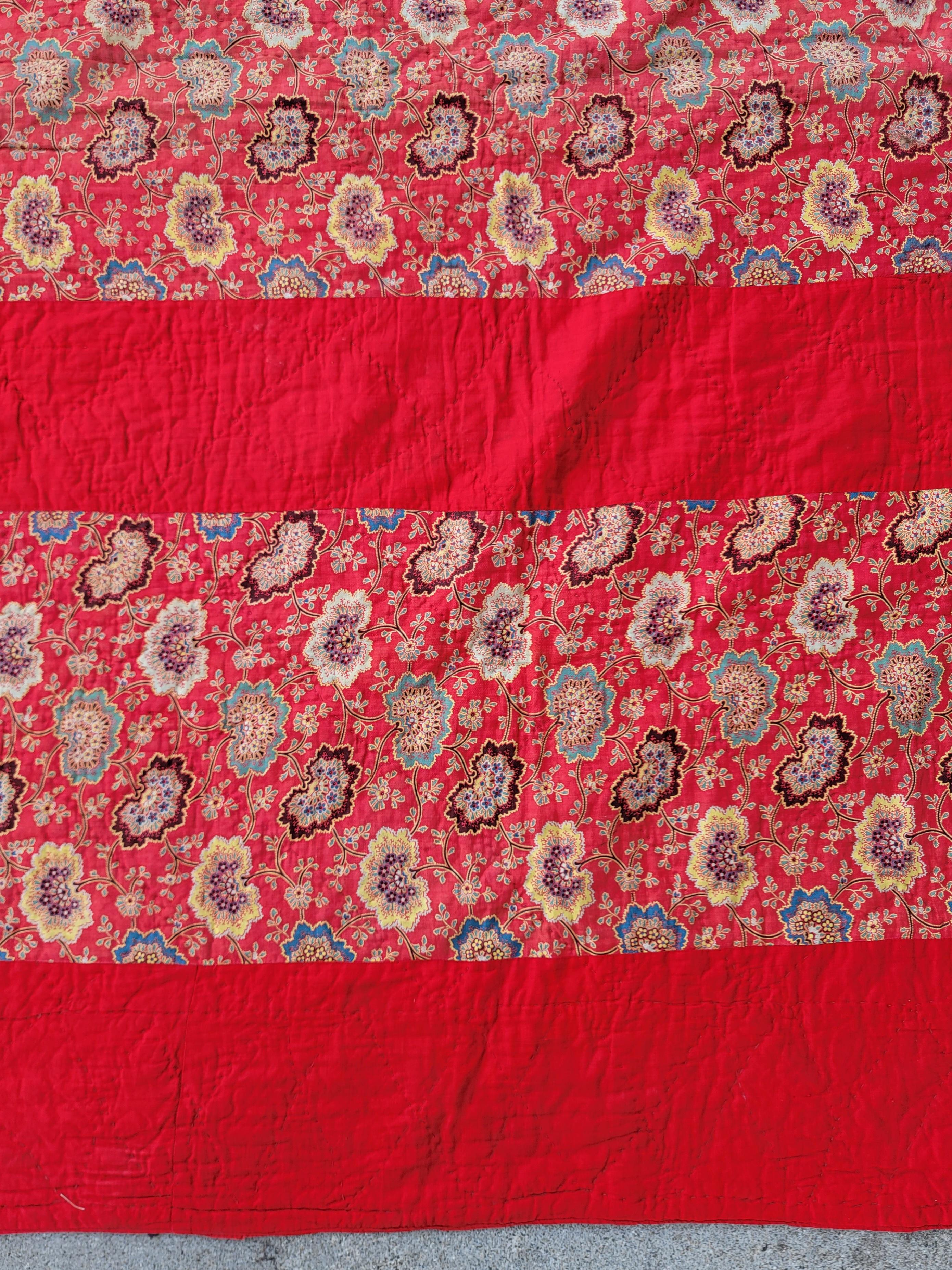 19Thc British Wool Flag Quilt 2