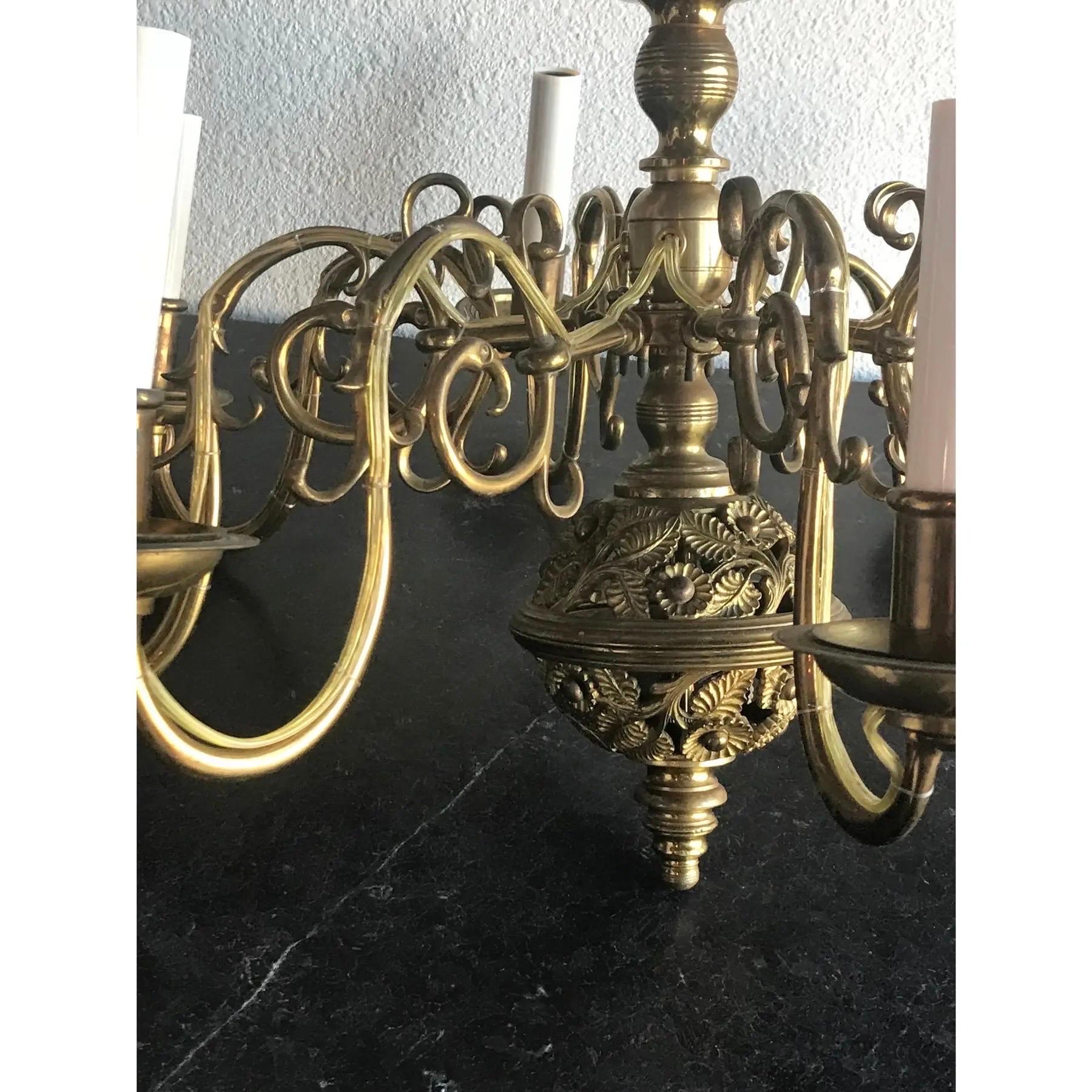 Araña de bronce del siglo XIX Británico en venta