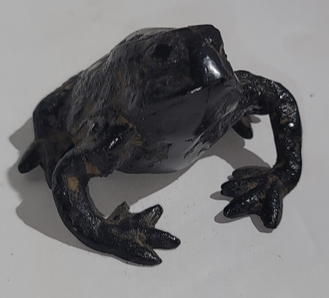 19Thc Bronze & Iron Frogs Collection For Sale 4