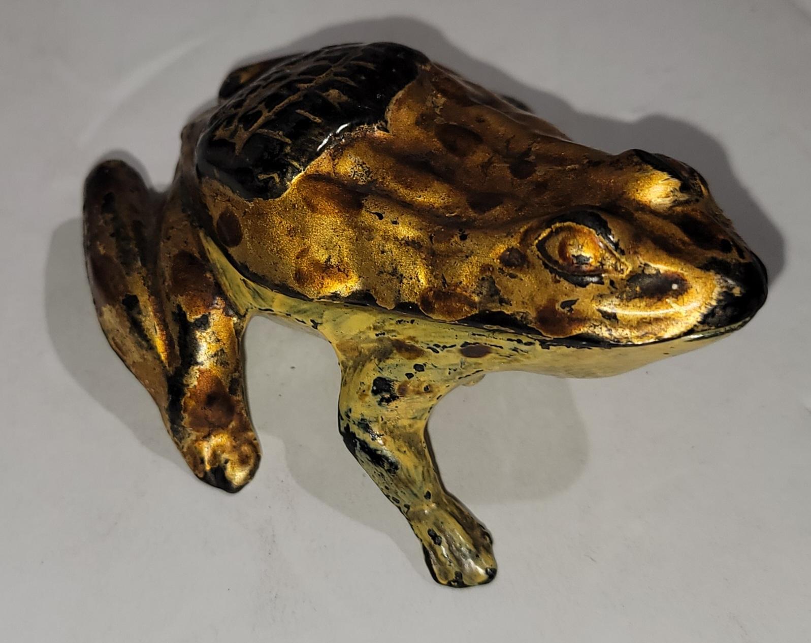 19Thc Bronze & Iron Frogs Collection 1