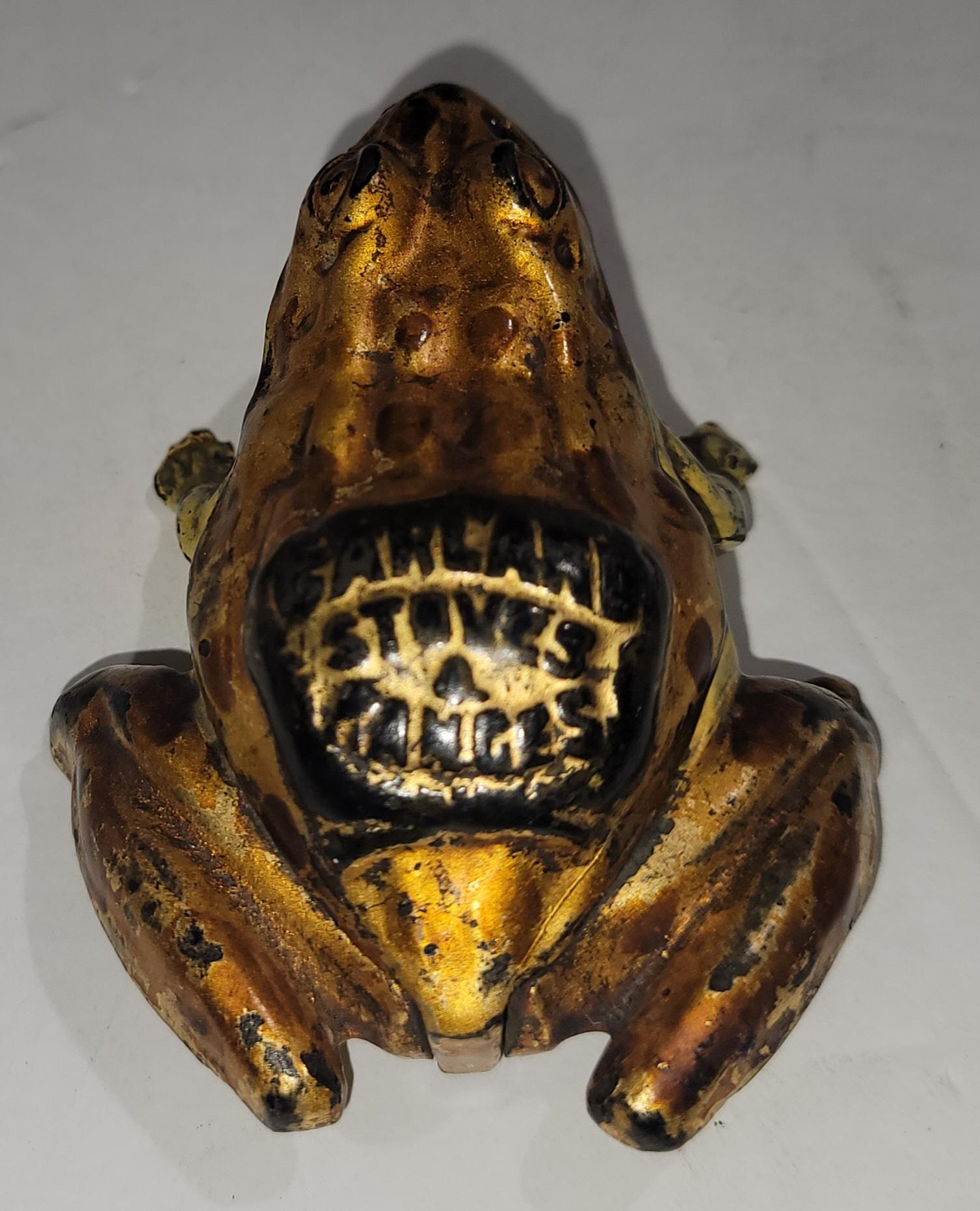 19Thc Bronze & Iron Frogs Collection 2
