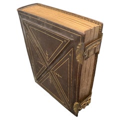 19thc Buckled Leather Photo Album