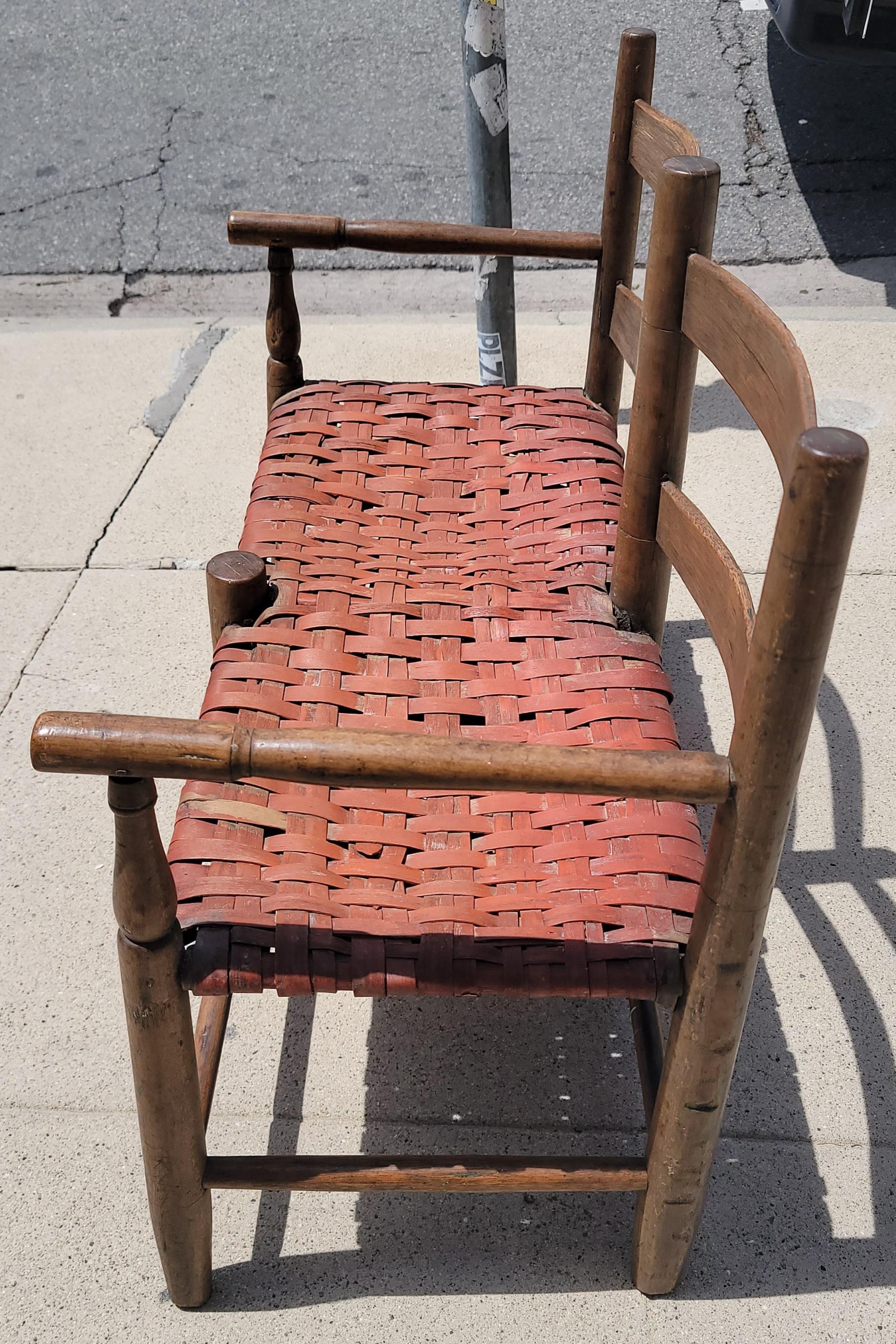 Adirondack 19th Century Buggy Seat / Settee Handmade For Sale