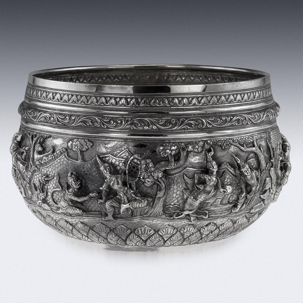 burmese silver bowl