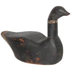 19th Century Canadian Goose Signed on Weight on Base