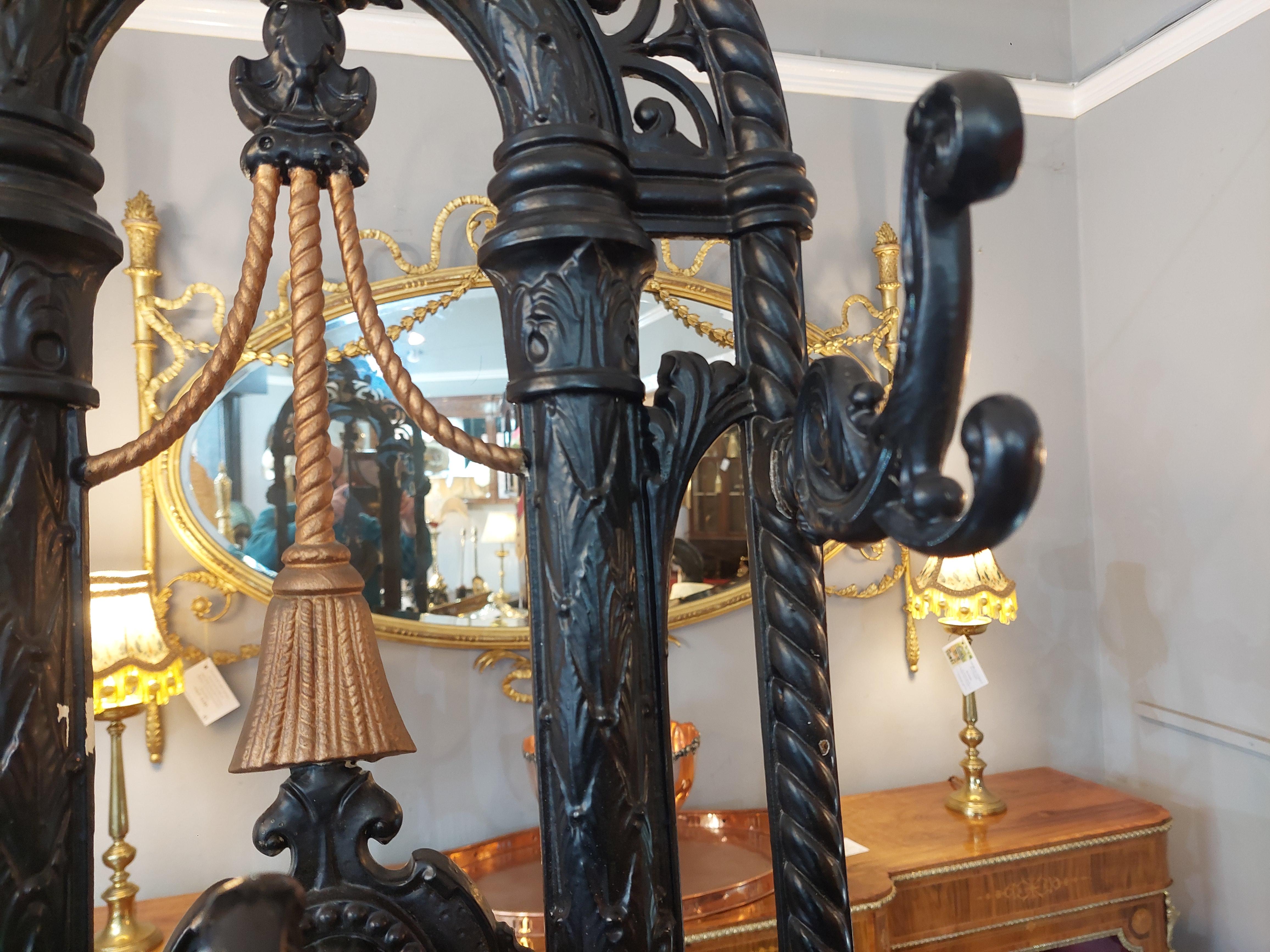 19thC Cast Iron Hall Stand by the Falkirk Foundry For Sale 2