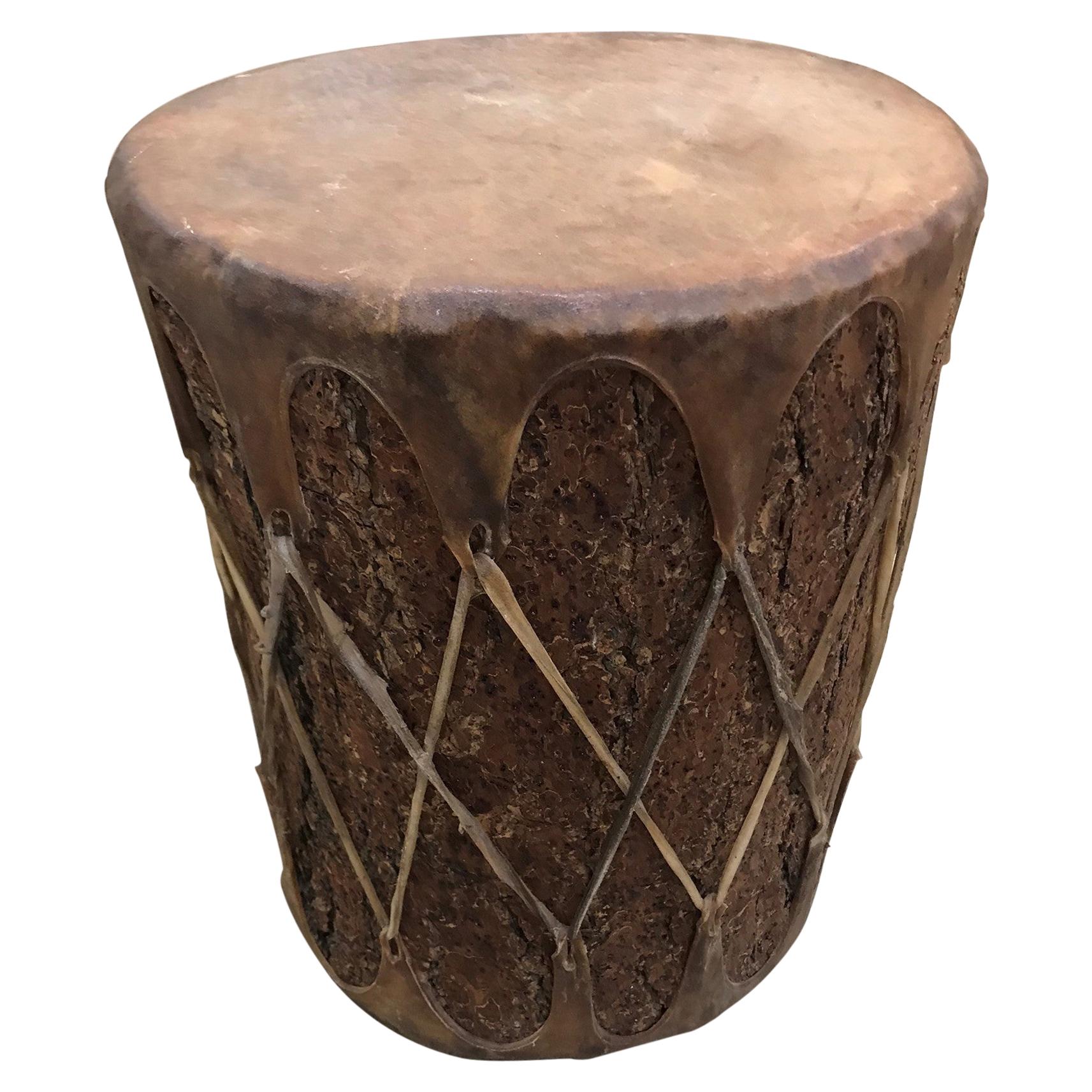 19th Century Ceremonial Indian Drum For Sale