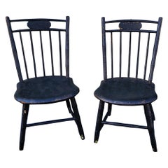 19Thc Children
s Windsor Chairs in Original Paint