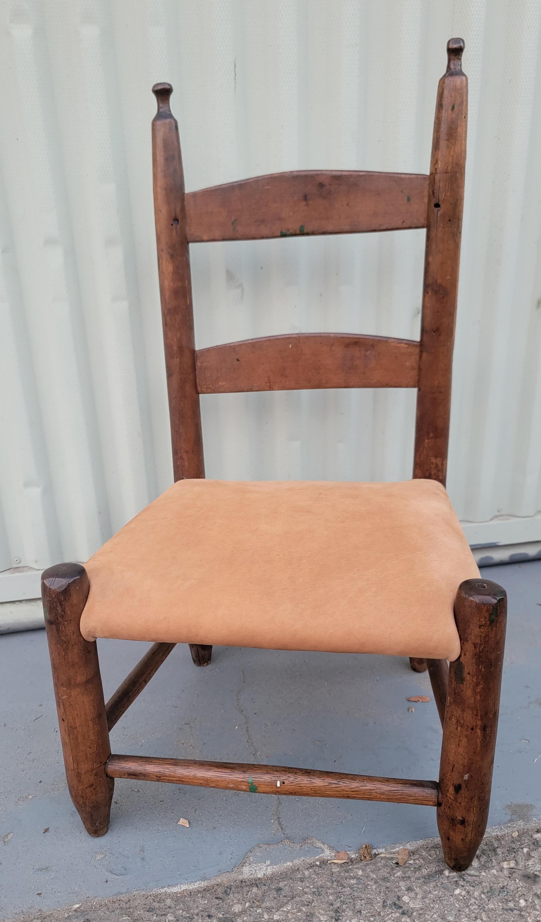 19Thc Child's Early Ladder Back Chair 1