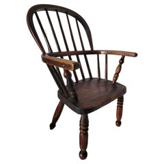 19Thc Child's Windsor Extended Arm Chairs