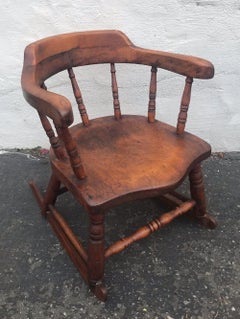 19th Century Child's Windsor Rocker from New England