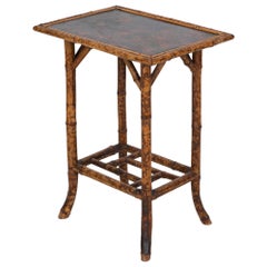 Antique 19thC Chinoiserie Bamboo Side Table