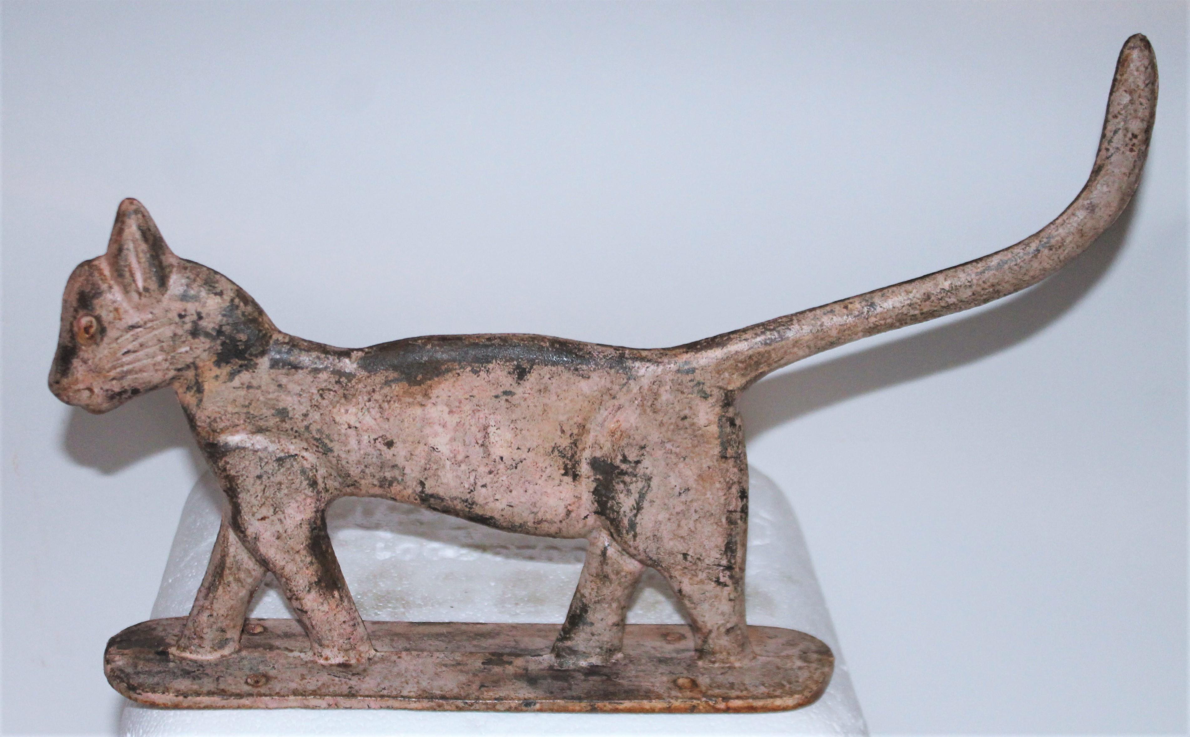 19th Century Collection of Primitive Iron Cats For Sale 1