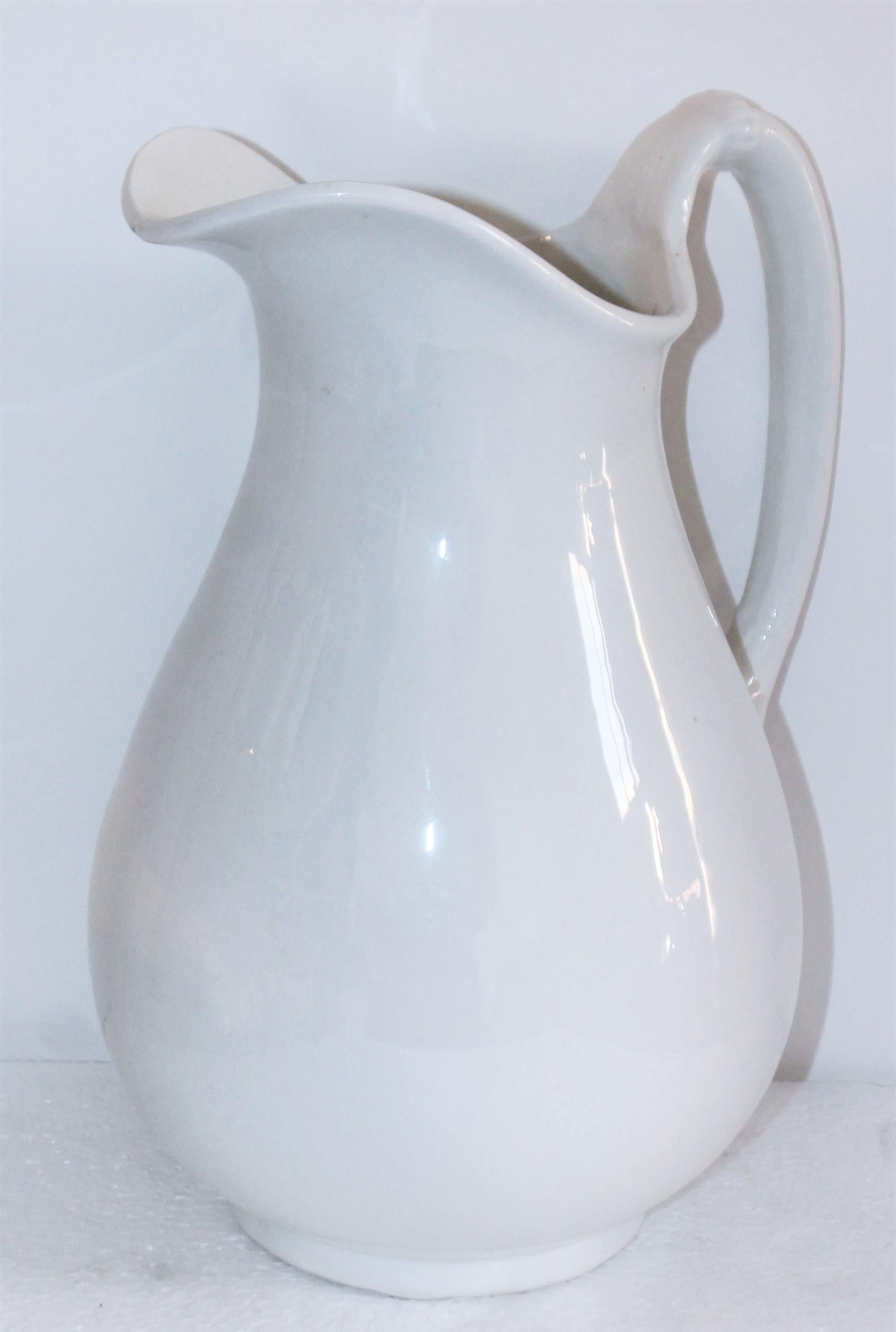 19th Century Collection of Seven Ironstone Pitchers For Sale 7