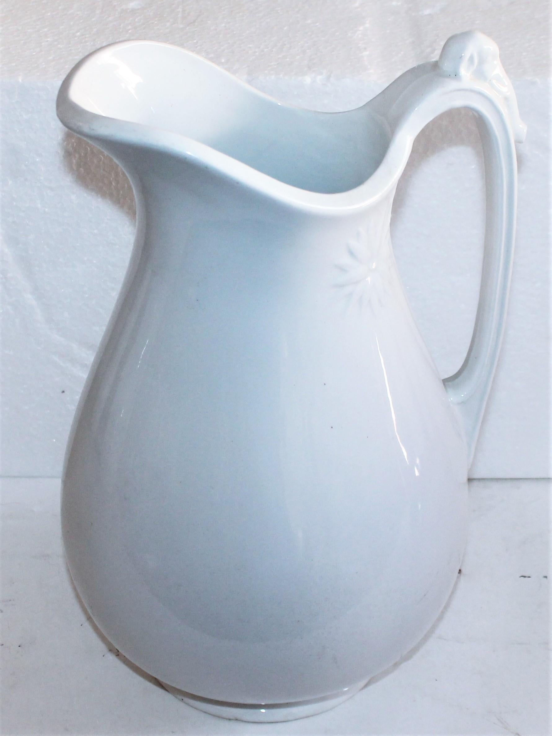 19th Century Collection of Seven Ironstone Pitchers For Sale 1