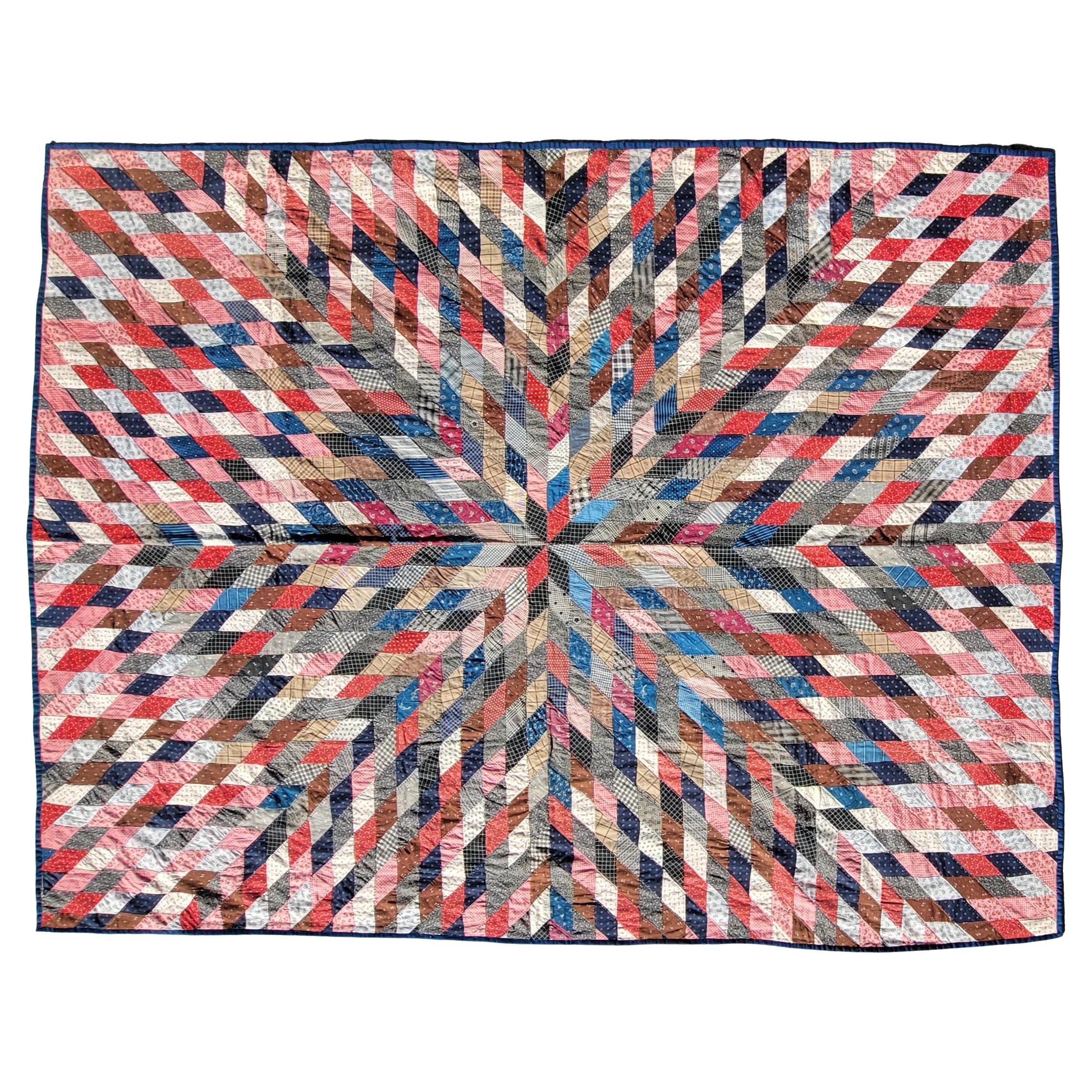 Trapunta con stella a collisione del XIX secolo in vendita