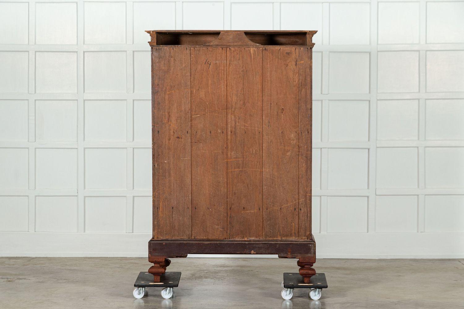 Armoire in teak di Campaigner del XIX secolo in vendita 11