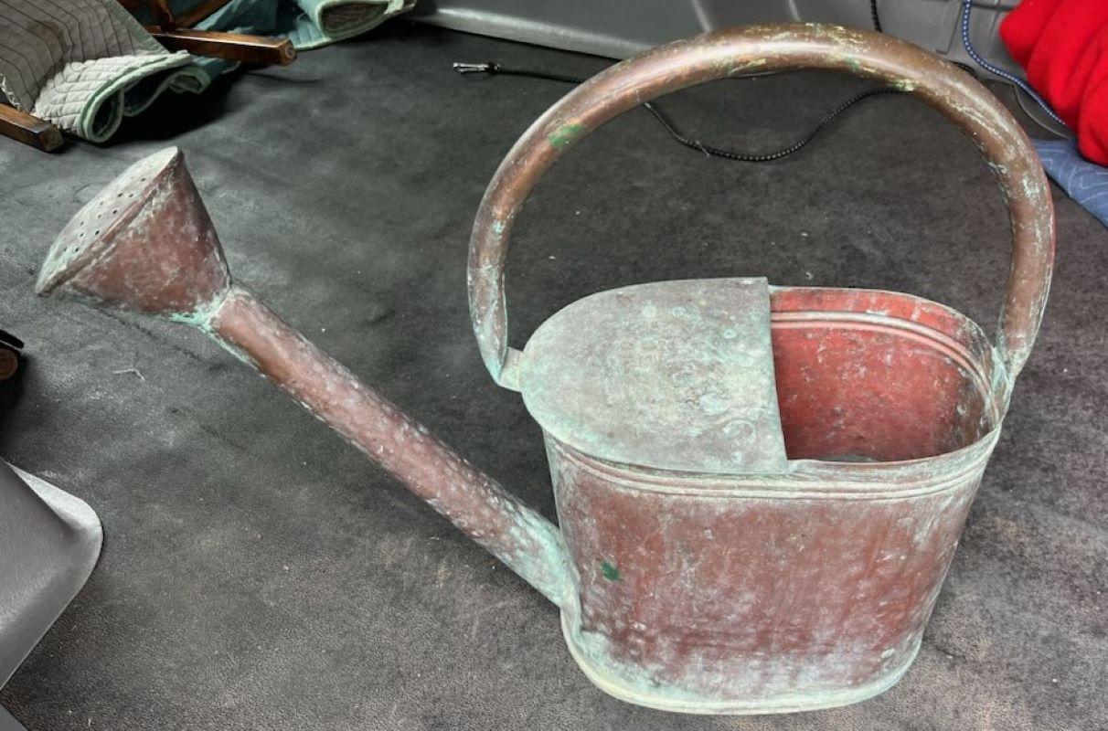 19thc Copper watering Can For Sale 1