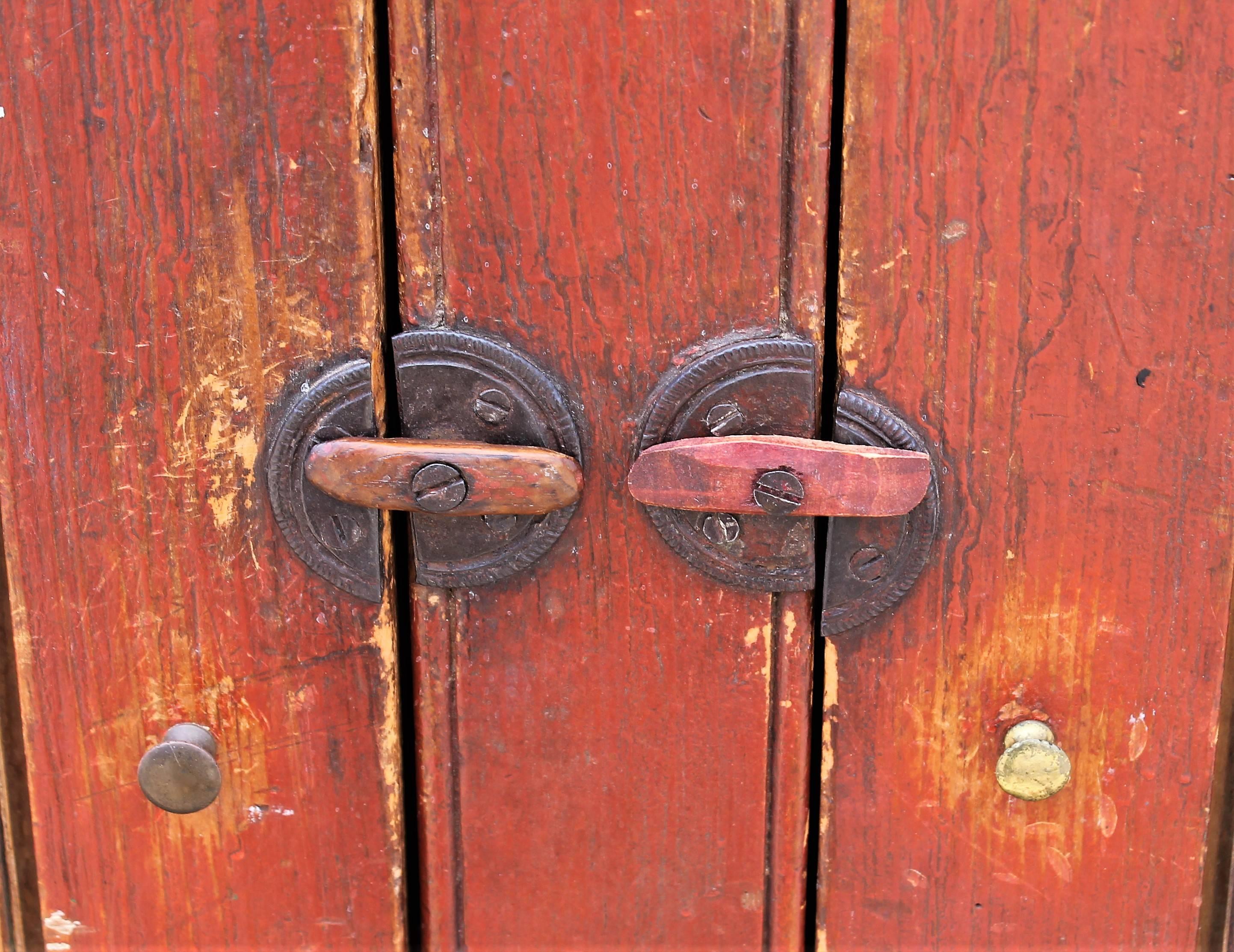 19th Century Cupboard with Original Paint from Vermont 2