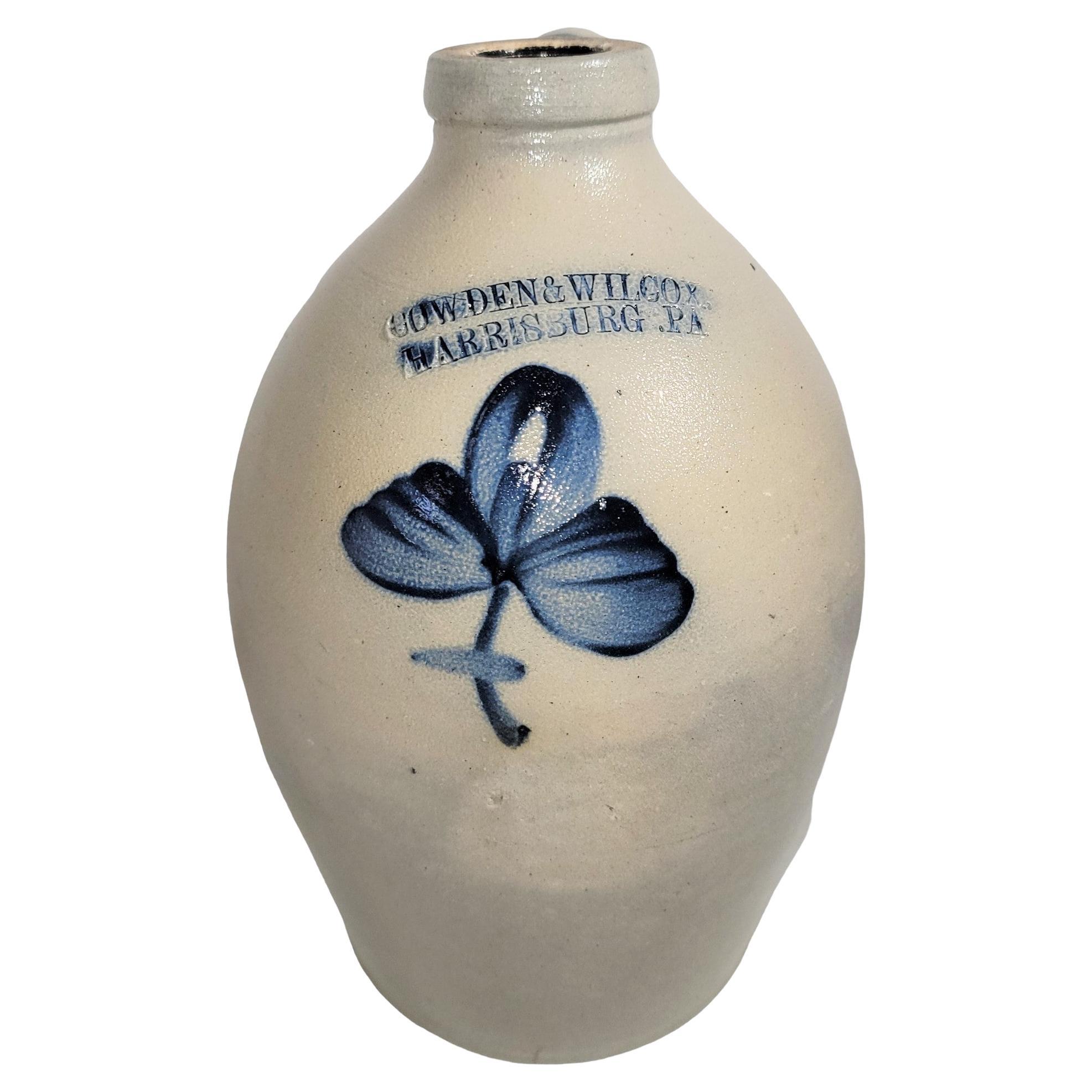 19Thc Decorated Cowden & Wilcox Pottery Jug For Sale