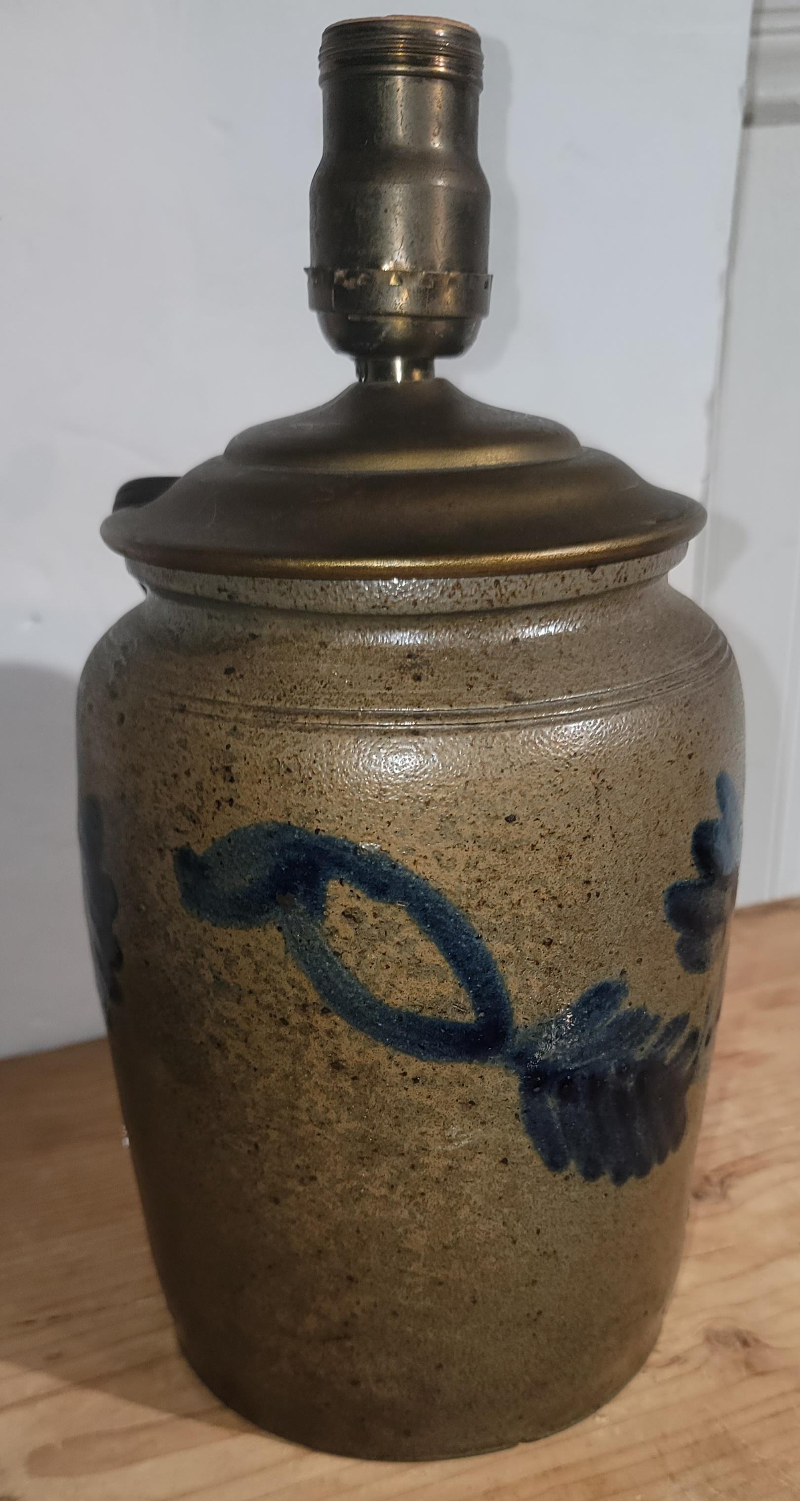 Américain Lampe rocheuse décorée du 19e siècle, New York en vente