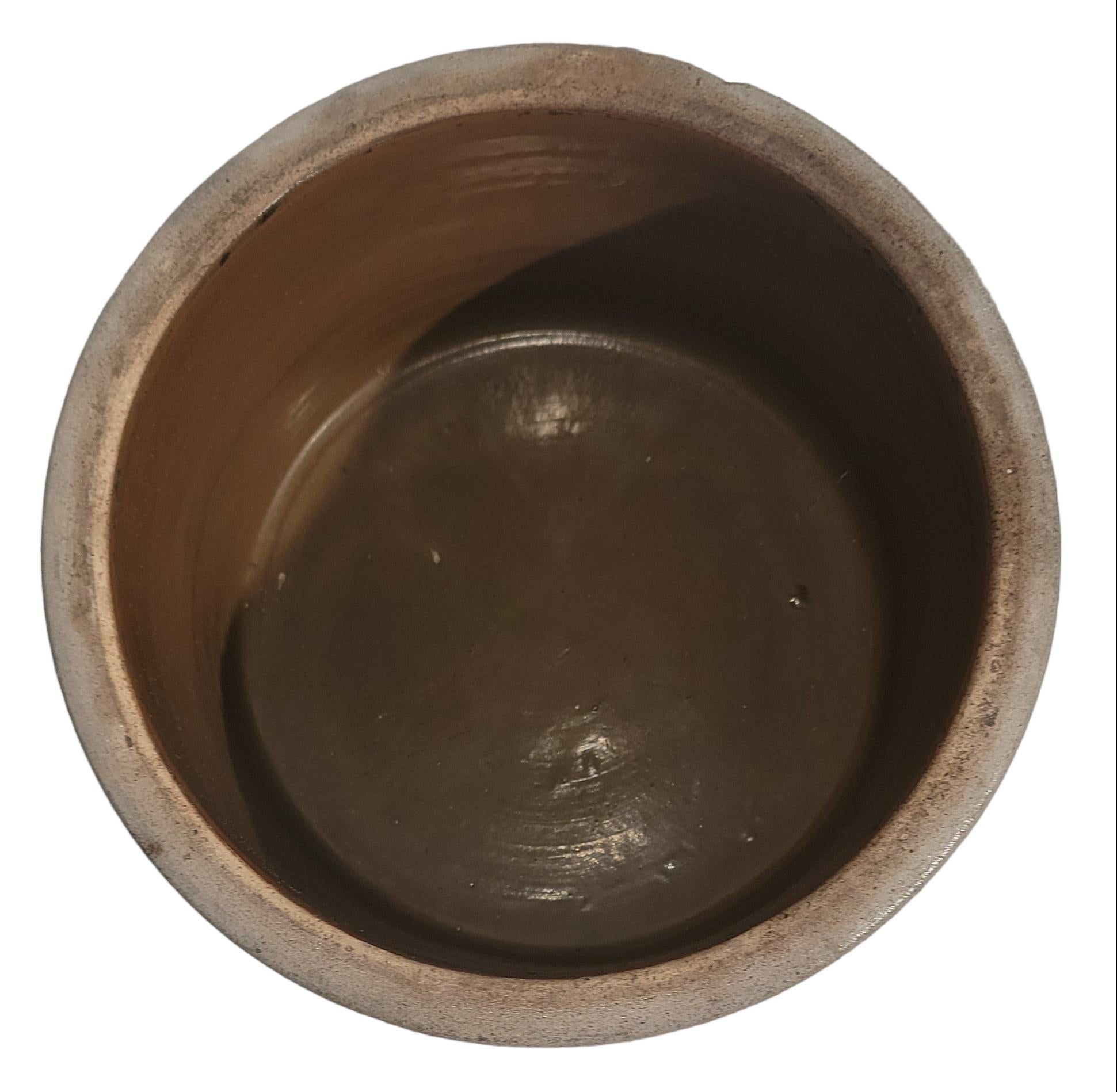 19Thc Dekorierte Salzglasur-Topf Sipe & Sons Cake Crock (19. Jahrhundert) im Angebot