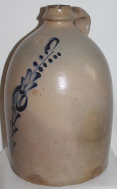 Brocca in gres decorato del XIX secolo