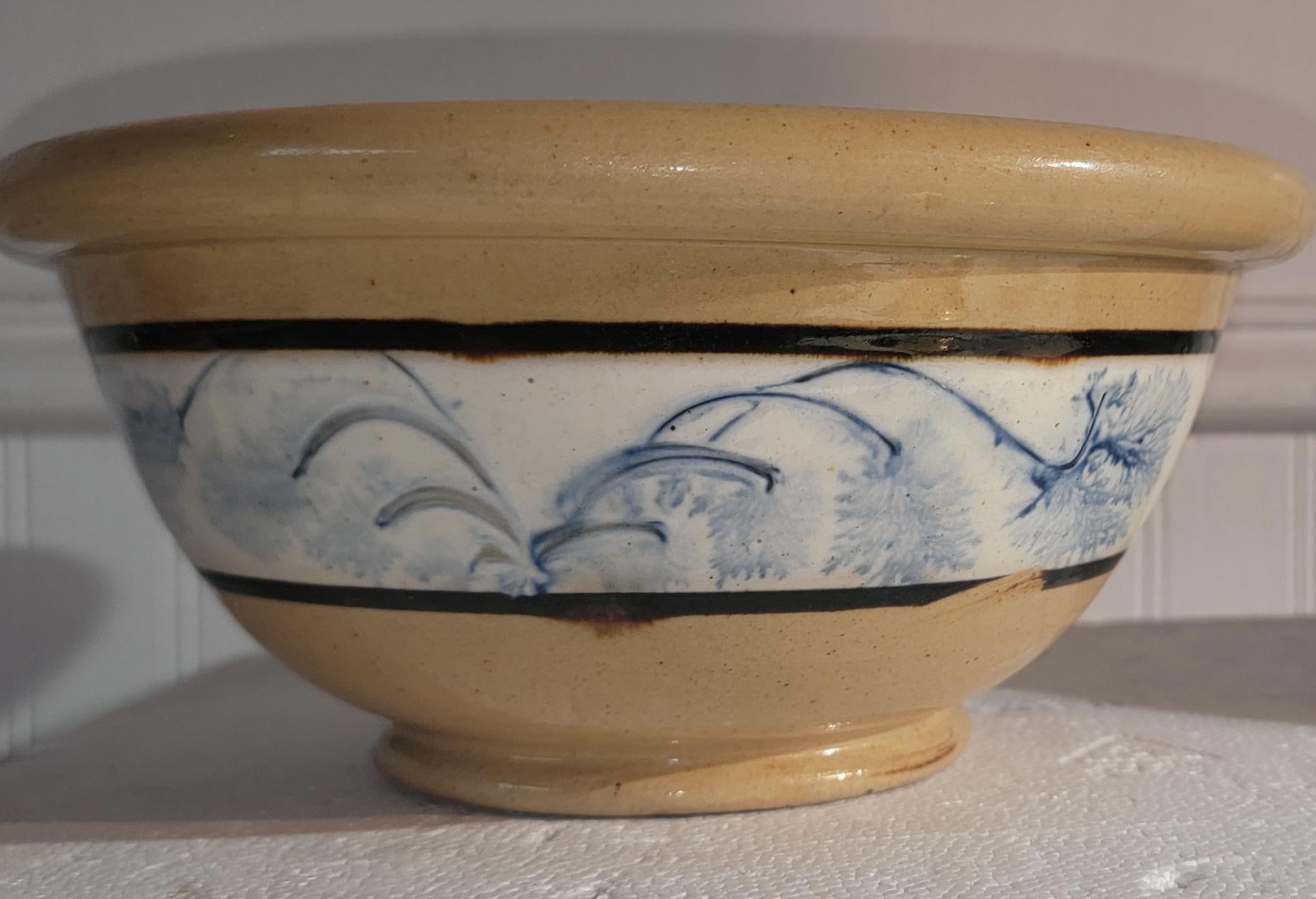 Terracotta Ciotole decorative Yellowware del XIX secolo in vendita