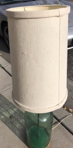 19th Century Demi John Bottle Electrified Table Lamp