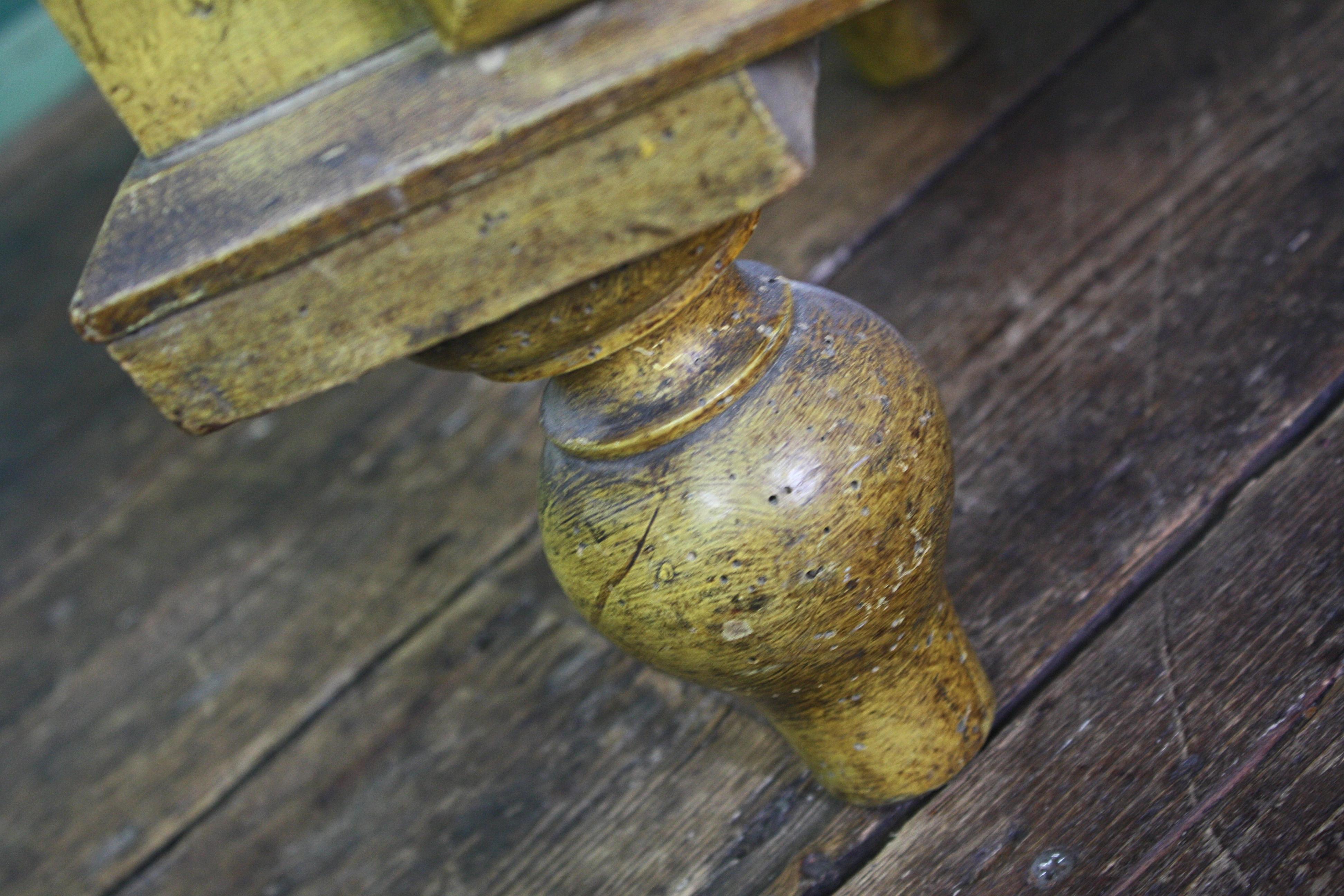 Diminutive Scottish Grained & Yellow Painted Chest of Drawers Folk Art For Sale 2