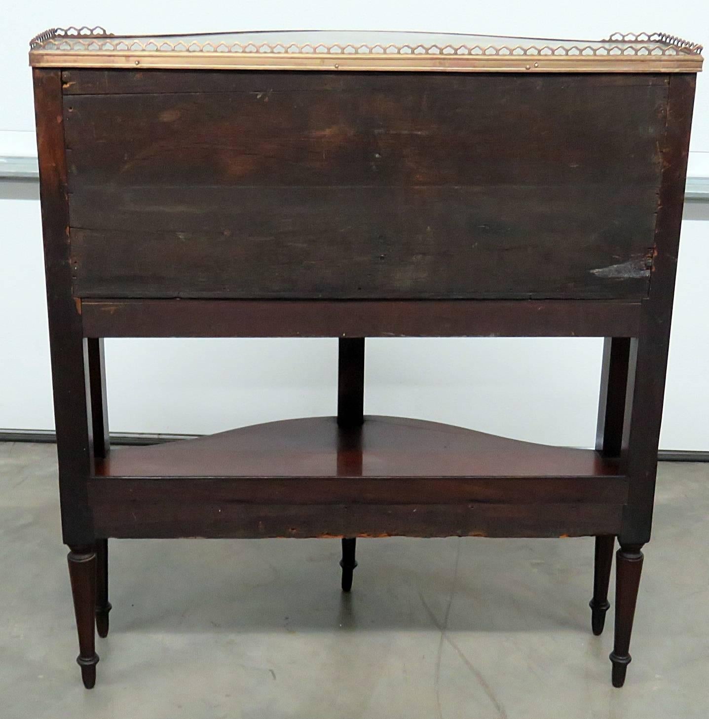 19th Century Directoire Style Marble Top Console Table 3