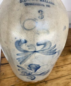 19thc DL & AK ballard 3 galon Jug, New England