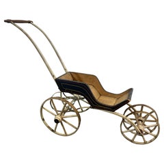 Antique 19thc Doll Buggy in Original Paint