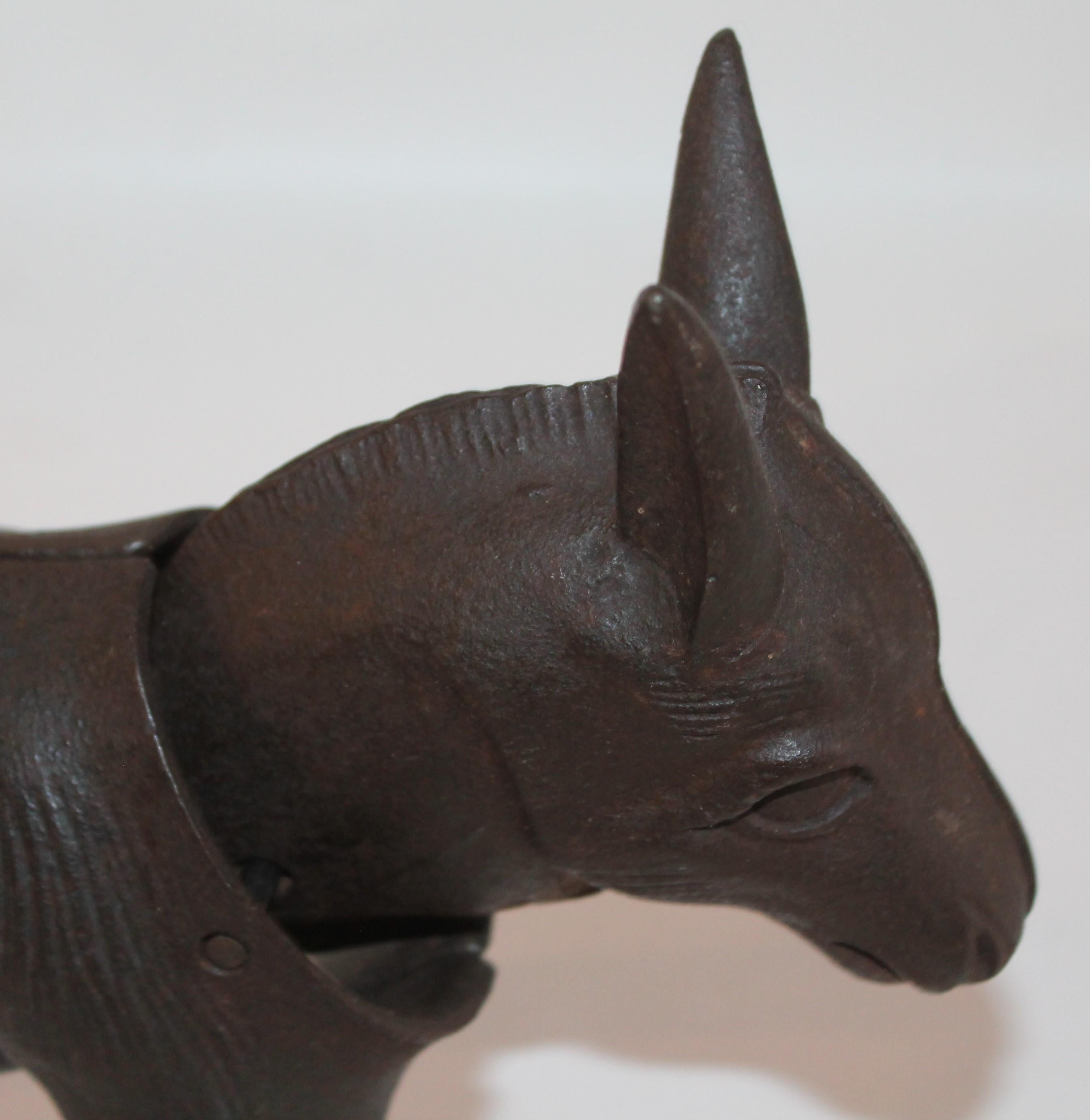 American 19Thc Donkey Door Stop with Nodder Head For Sale