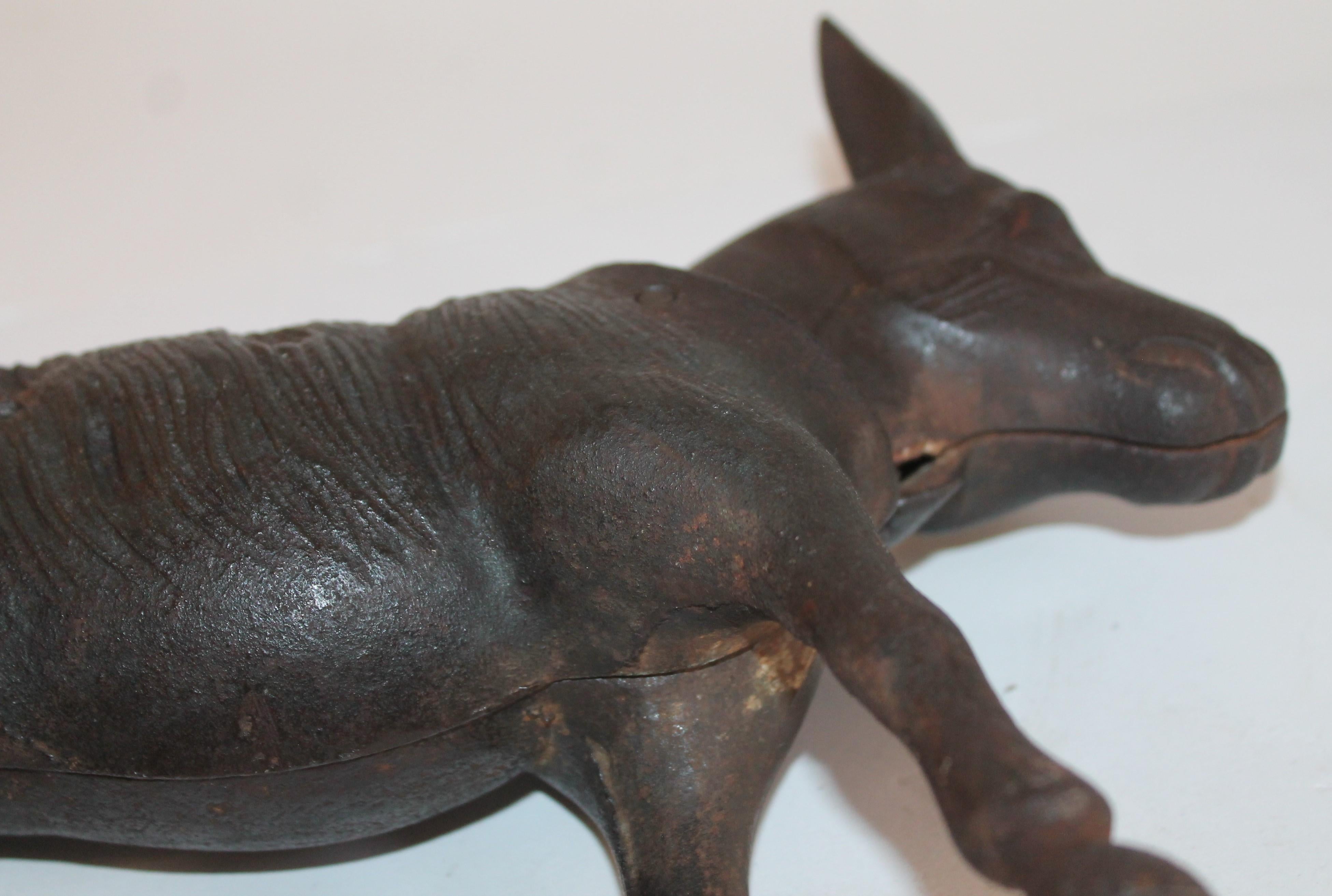 20th Century 19Thc Donkey Door Stop with Nodder Head For Sale