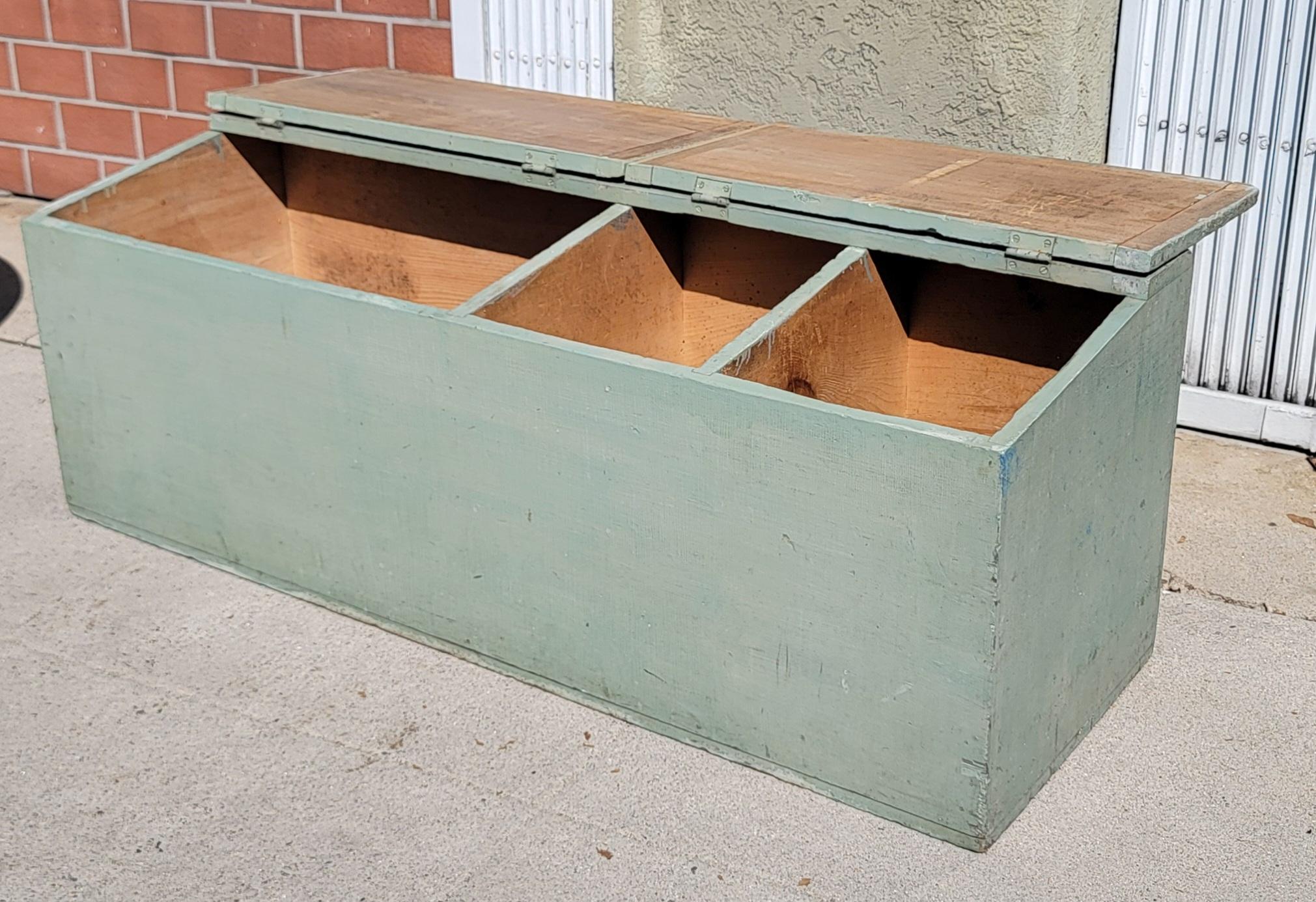 Adirondack 19thc Double Lidded Feed bin For Sale
