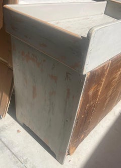 19thc Dry Sink From Pennsylvania in Painted Surface