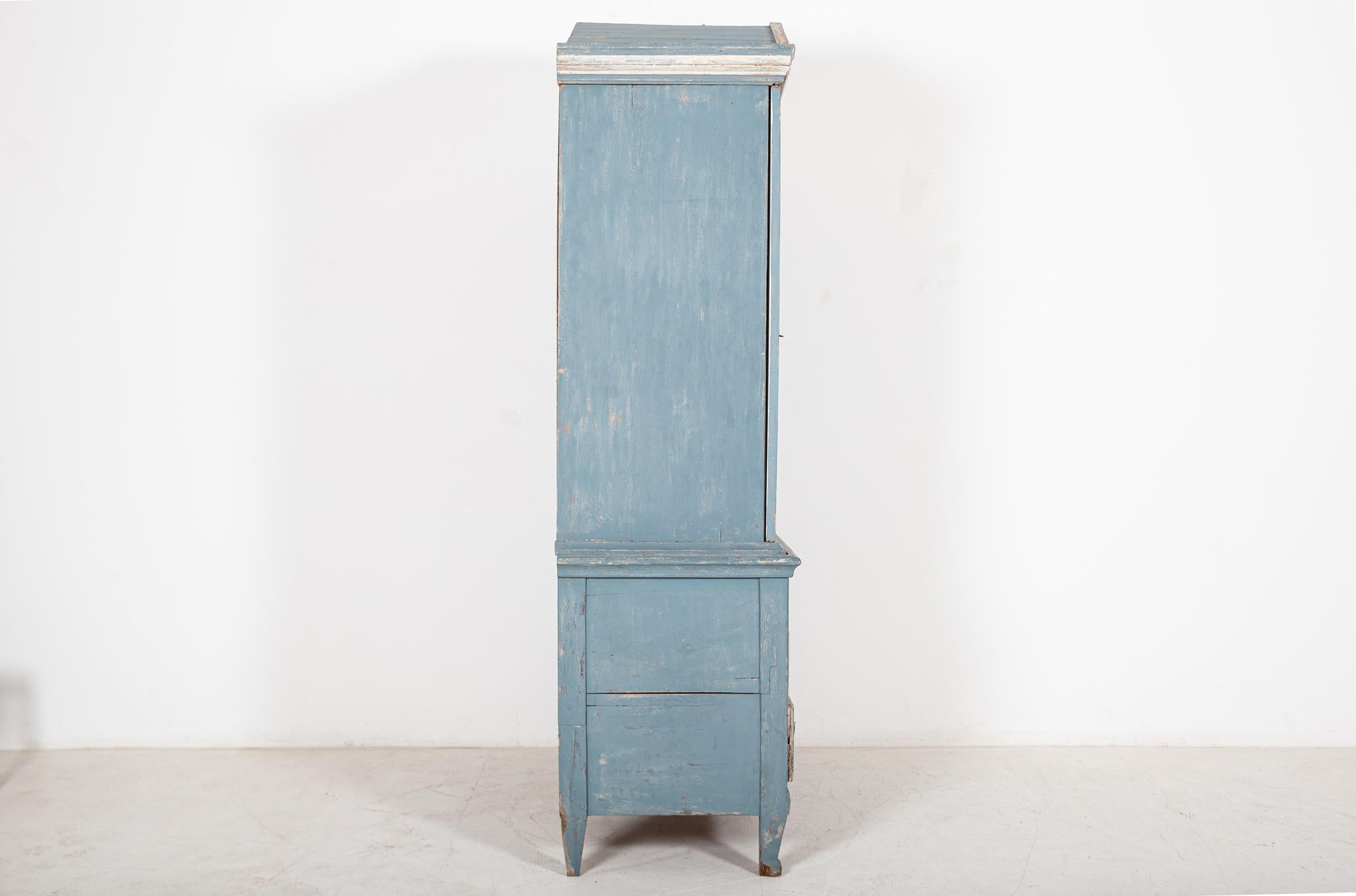 19thC Dutch Painted Housekeepers Cupboard In Good Condition In Staffordshire, GB