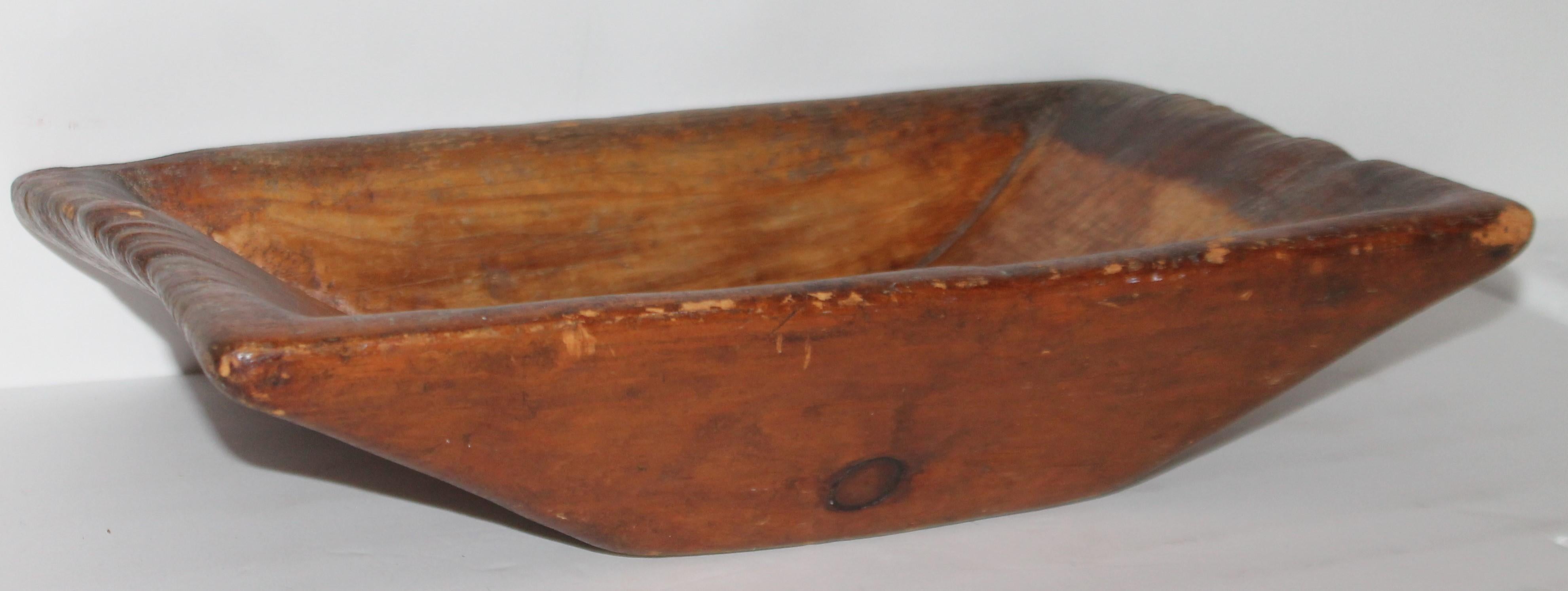 American 19th Century Early Dough Bowl From New England