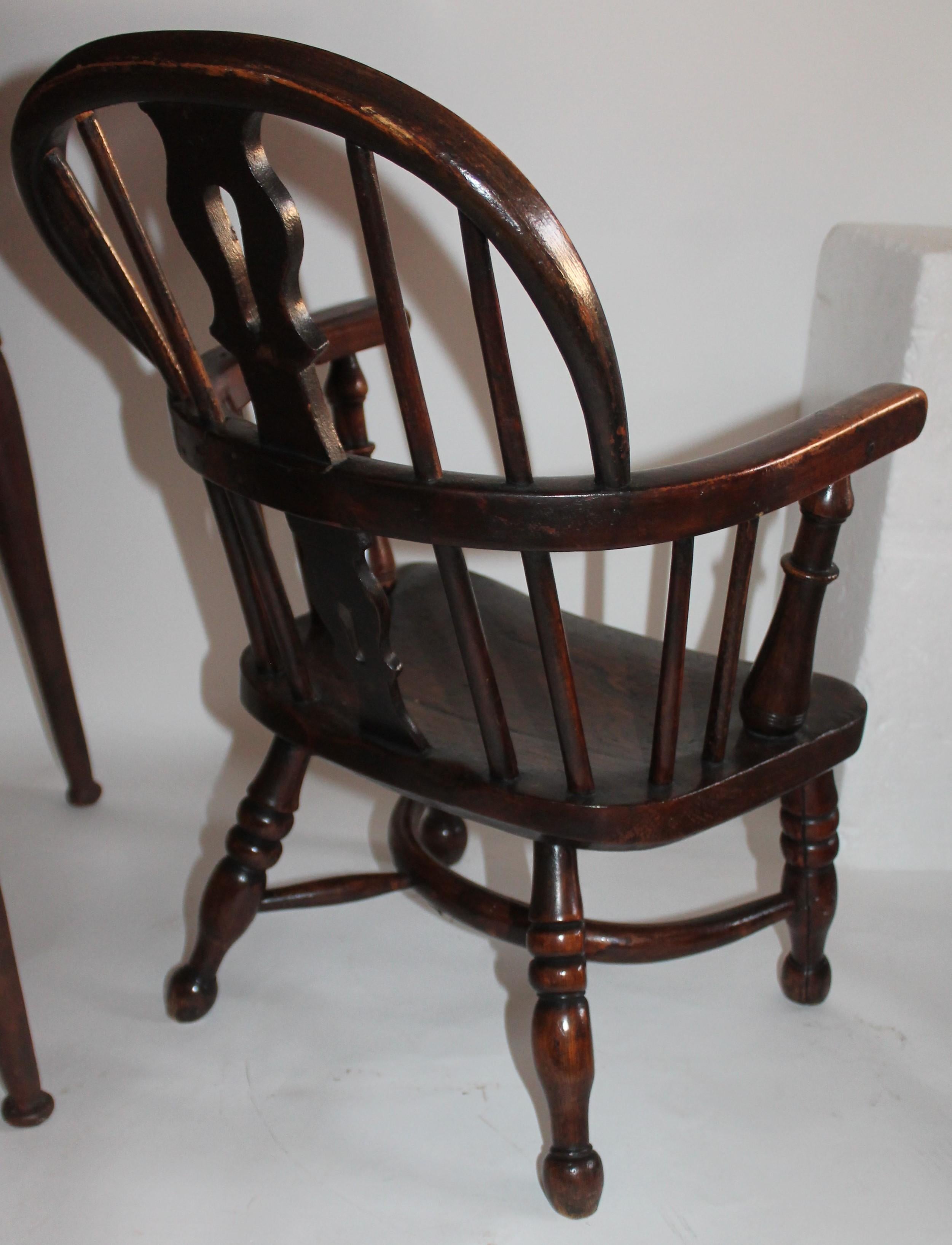 Country 19th Century Early English Windsor Child's Chair