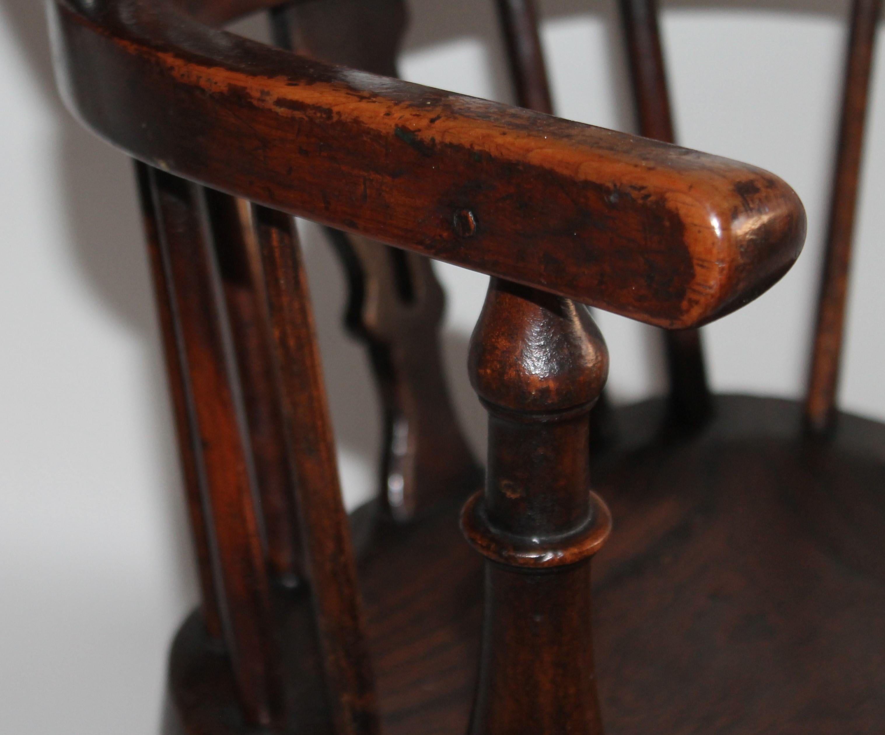 19th Century Early English Windsor Child's Chair 1