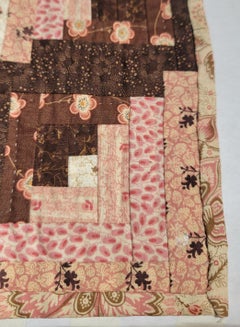 19Thc Early Floral Doll Quilt