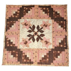 Used 19Thc Early Floral Doll Quilt