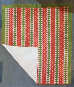19th Century Early Flying Geese Quilt