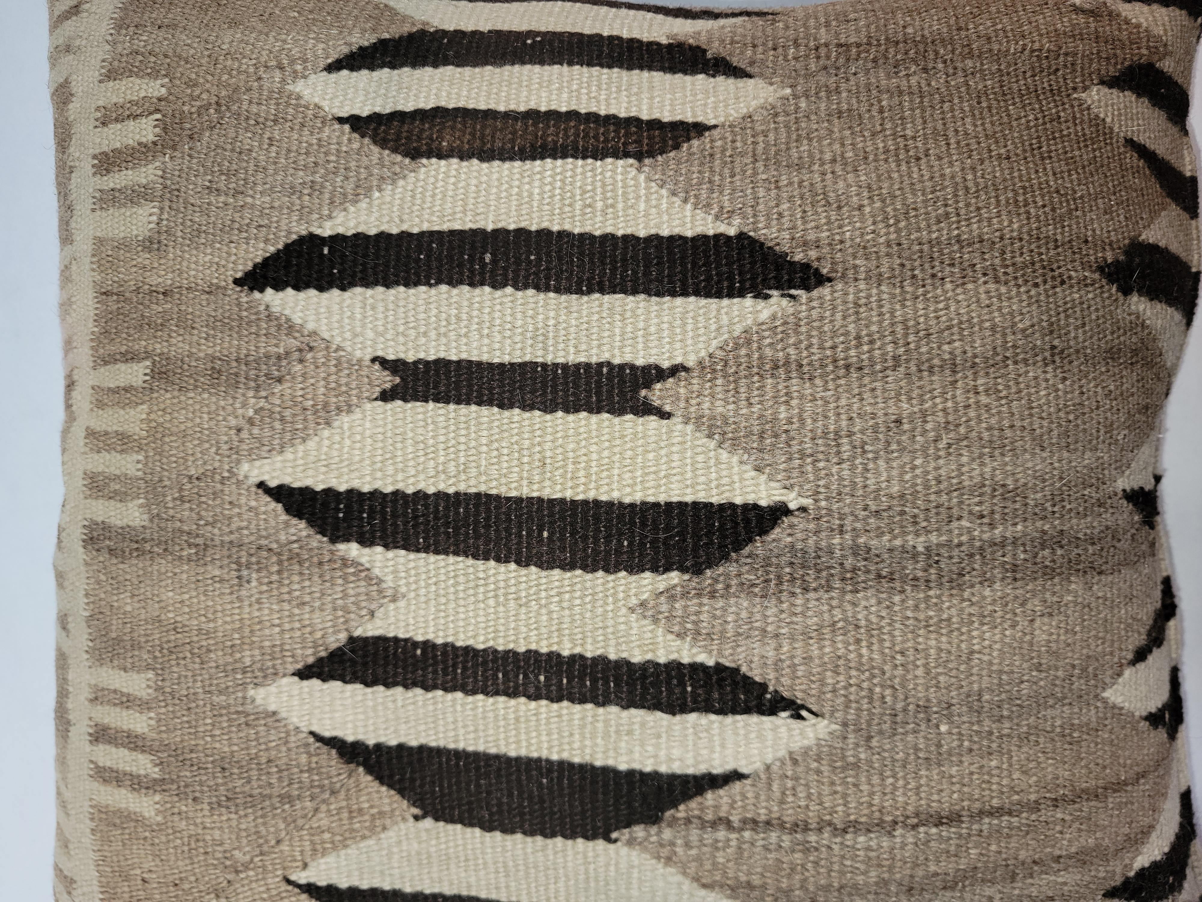 American 19Thc Early Navajo Indian Weaving Pillows-Pair For Sale