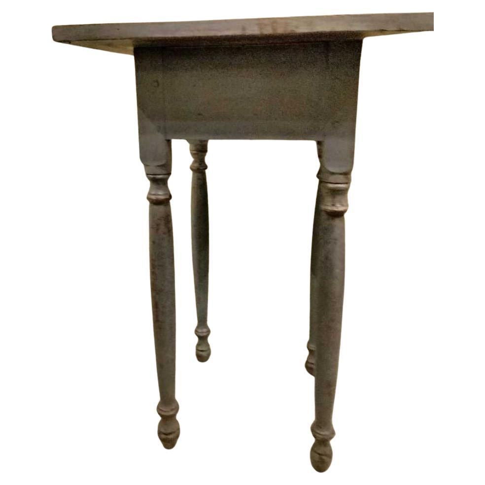 19Thc Early Original Painted Grey Side Table For Sale at 1stDibs