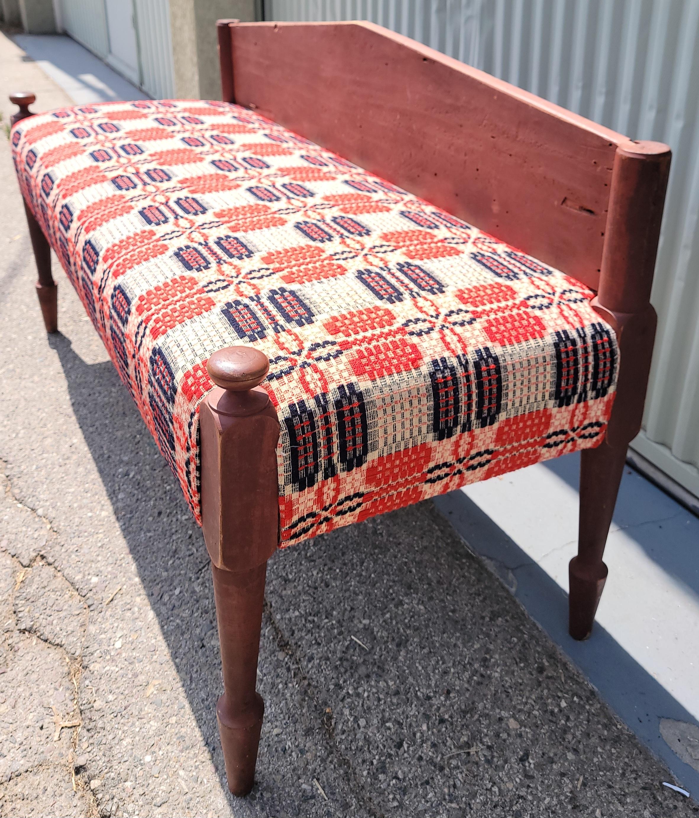 Canapé / lit de jour 19èmec Early Original Red Painted Settee / Day Bed en vente 1